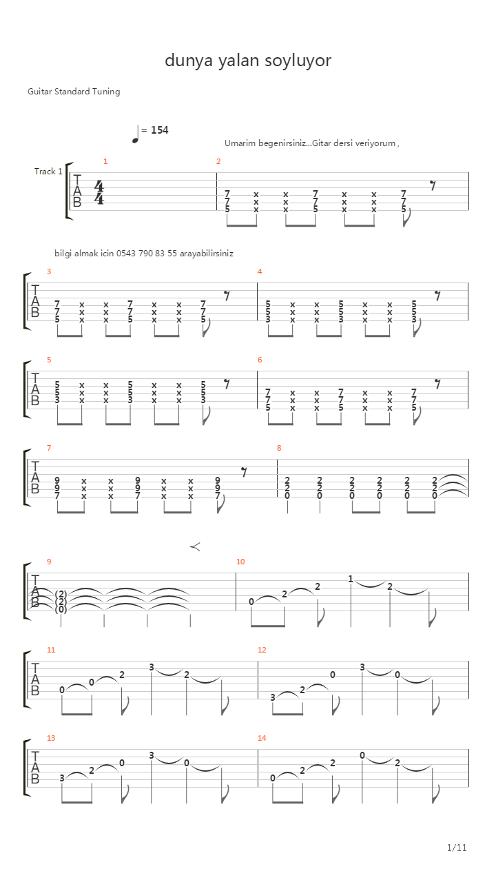 Cambaz吉他谱