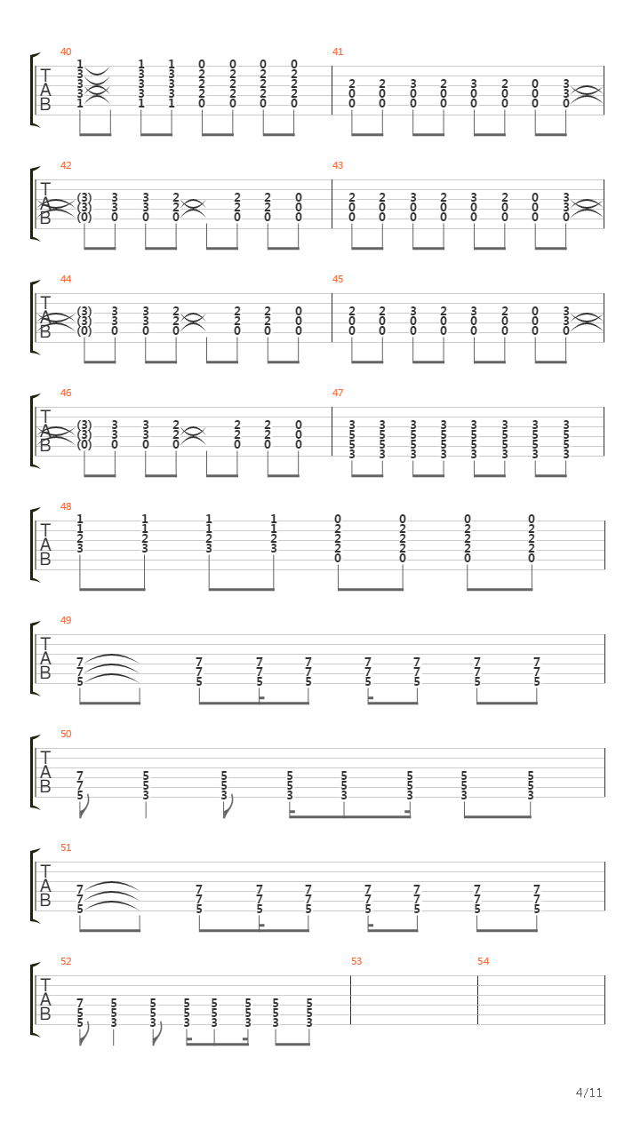 Uyan吉他谱