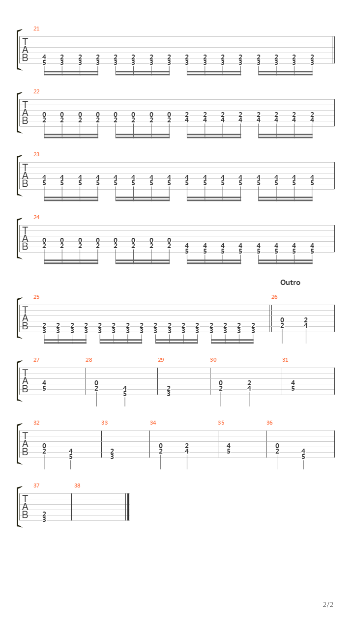 Threshold吉他谱