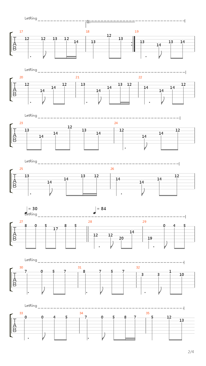 Torn吉他谱