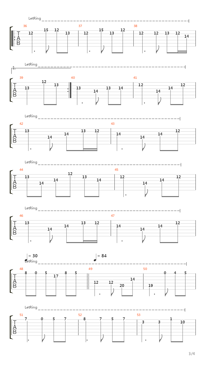 Torn吉他谱