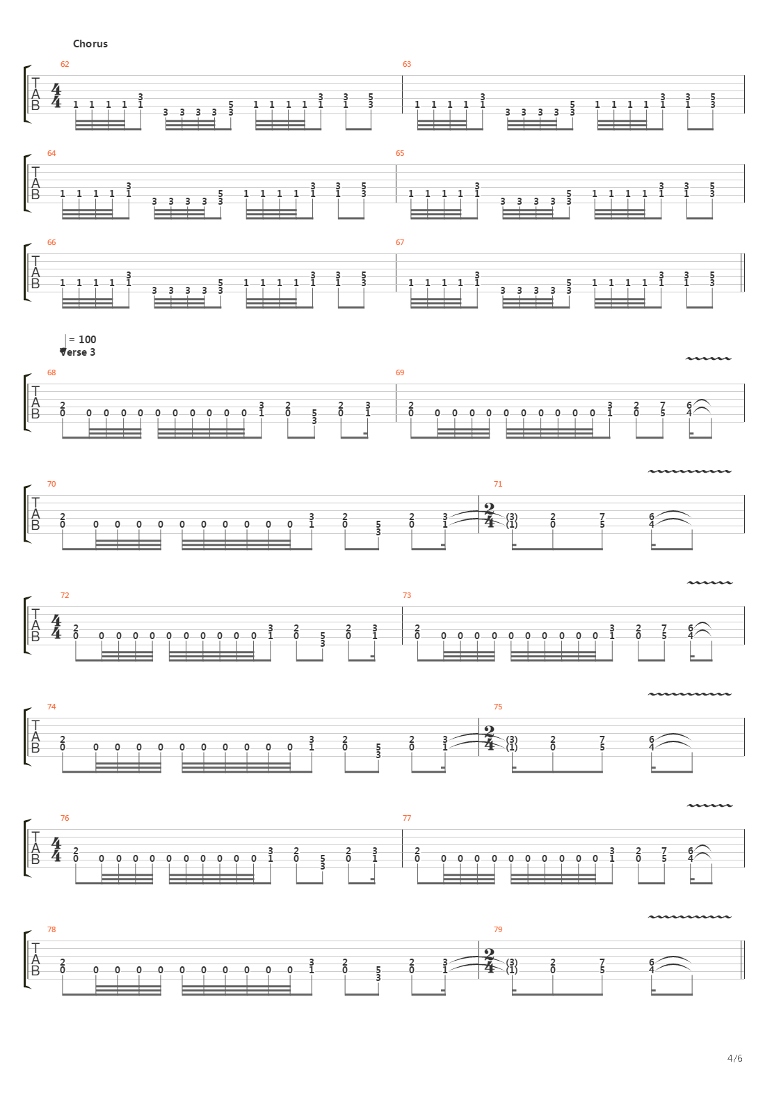 Brutal Warfare吉他谱