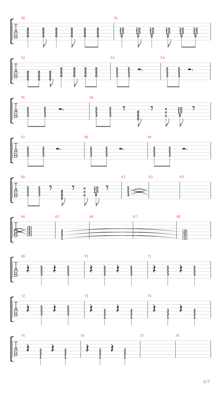 Uno Dos Tres吉他谱