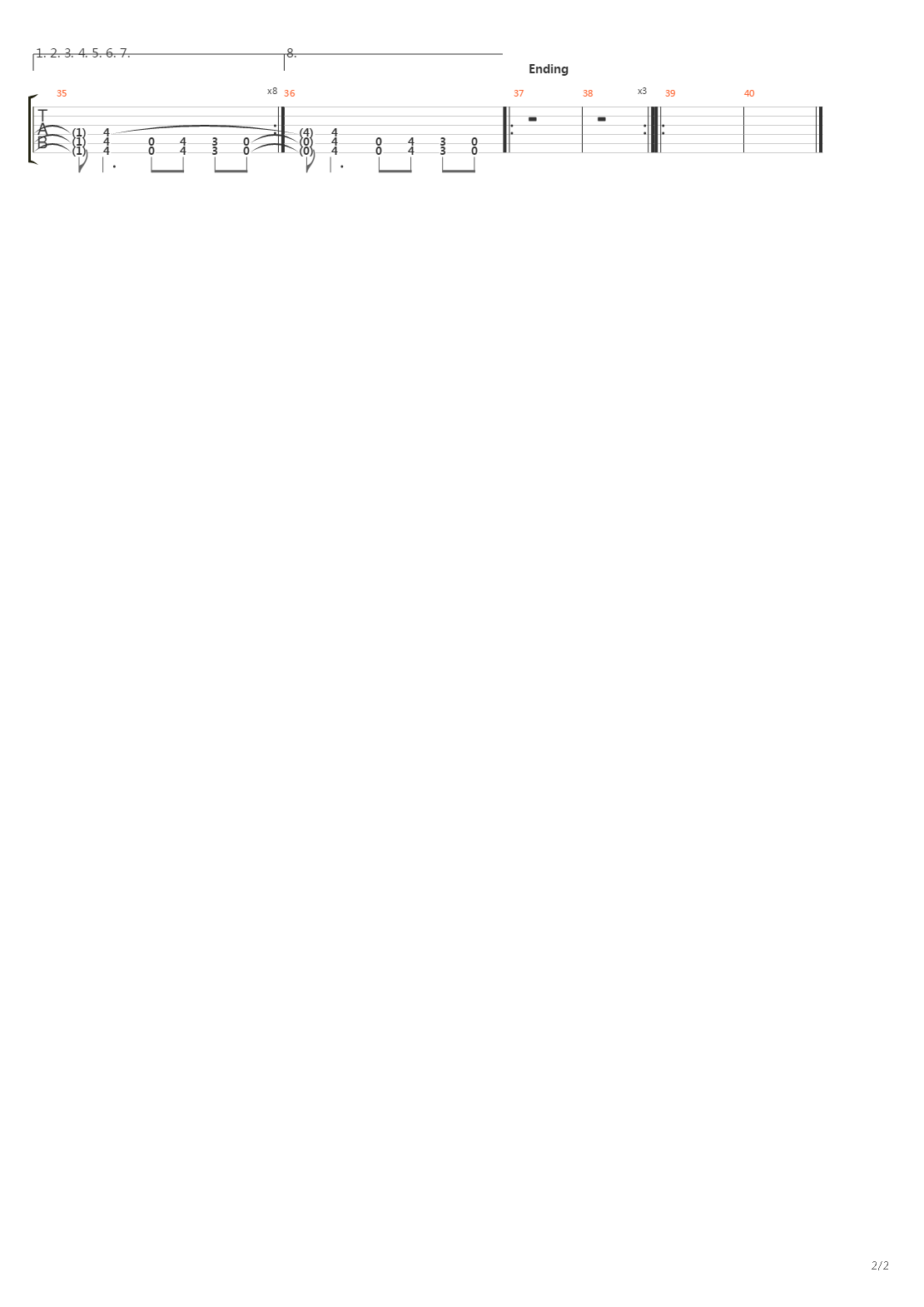 Red吉他谱