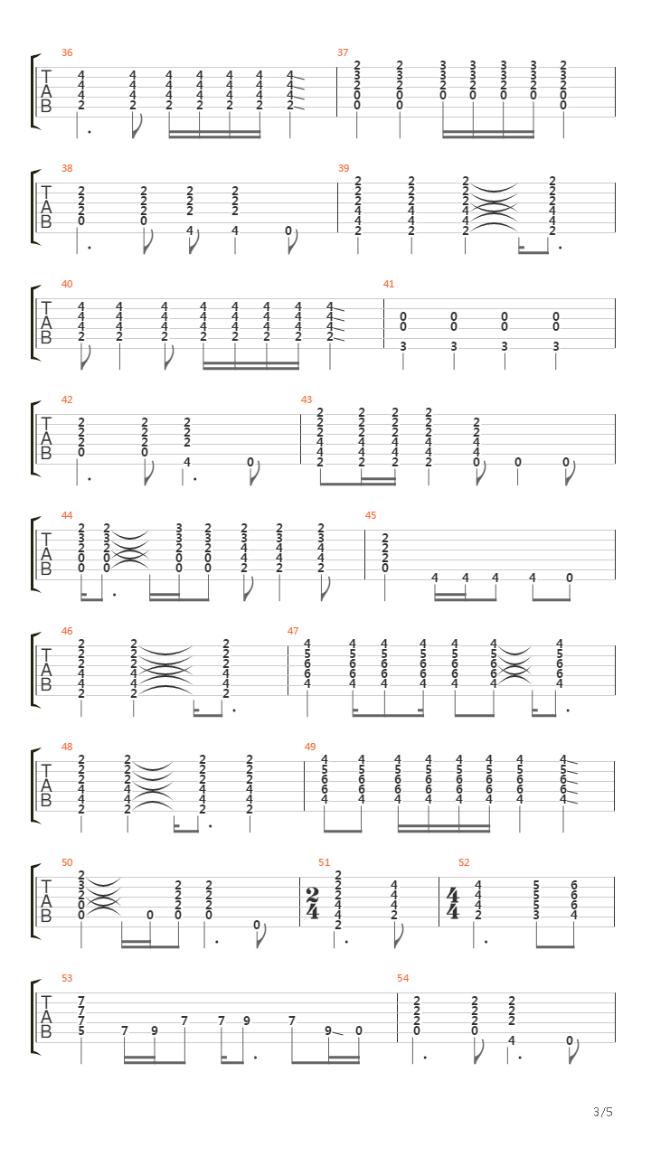 Theme For An Imaginary Western吉他谱