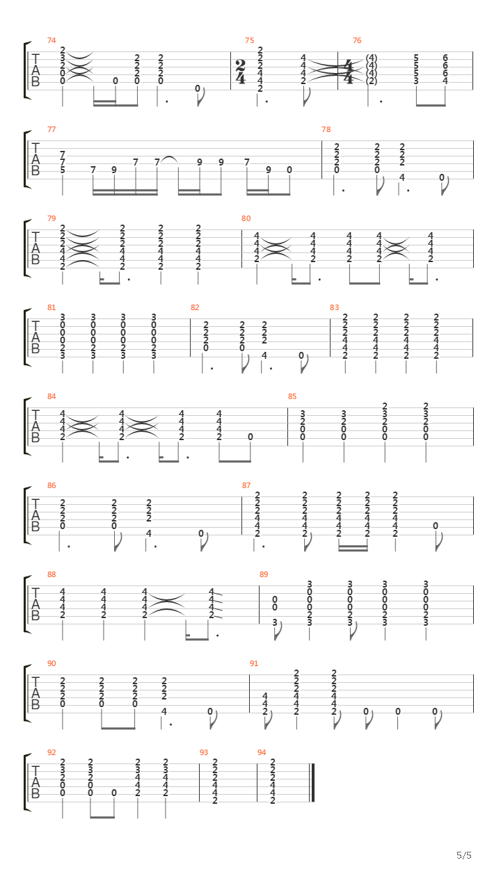 Theme For An Imaginary Western吉他谱