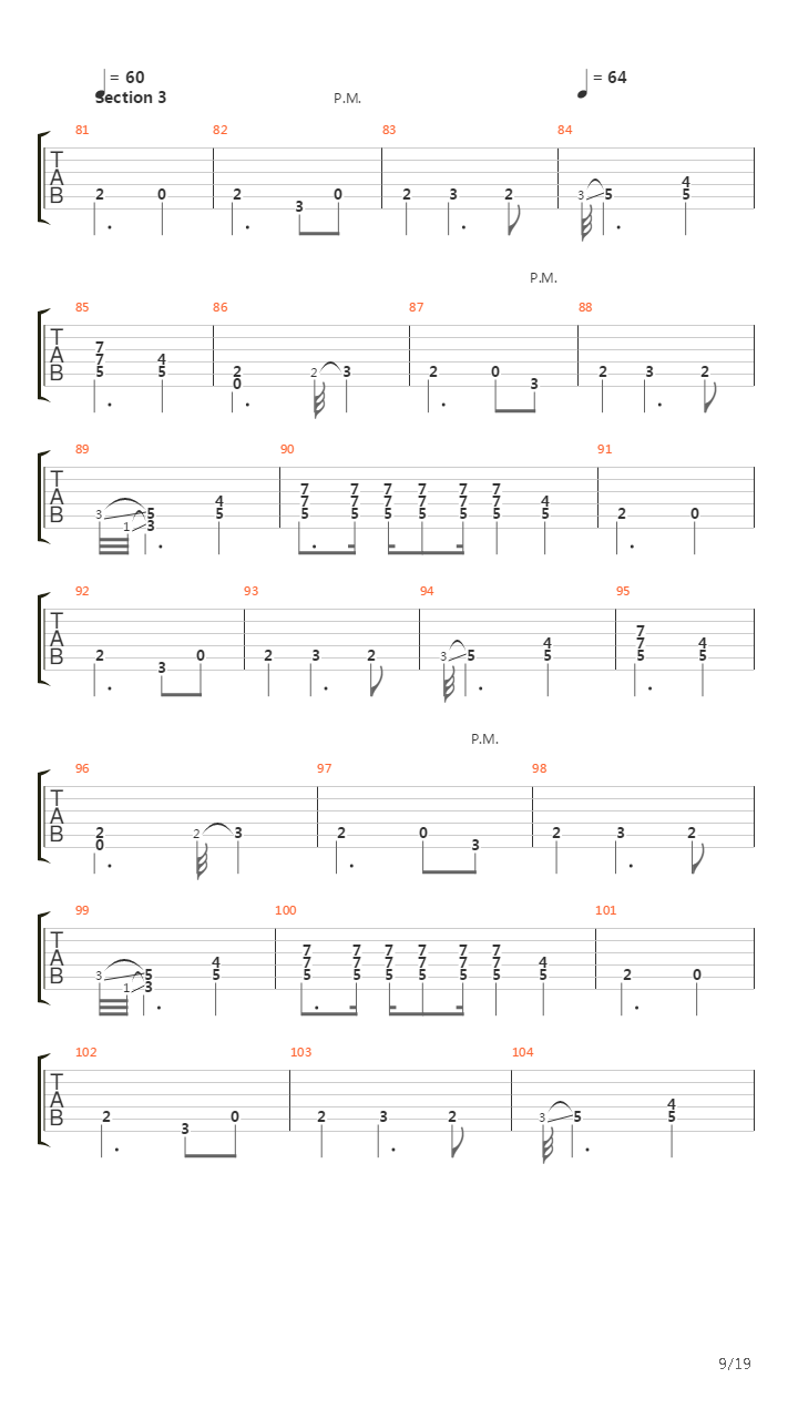The Burning Man吉他谱