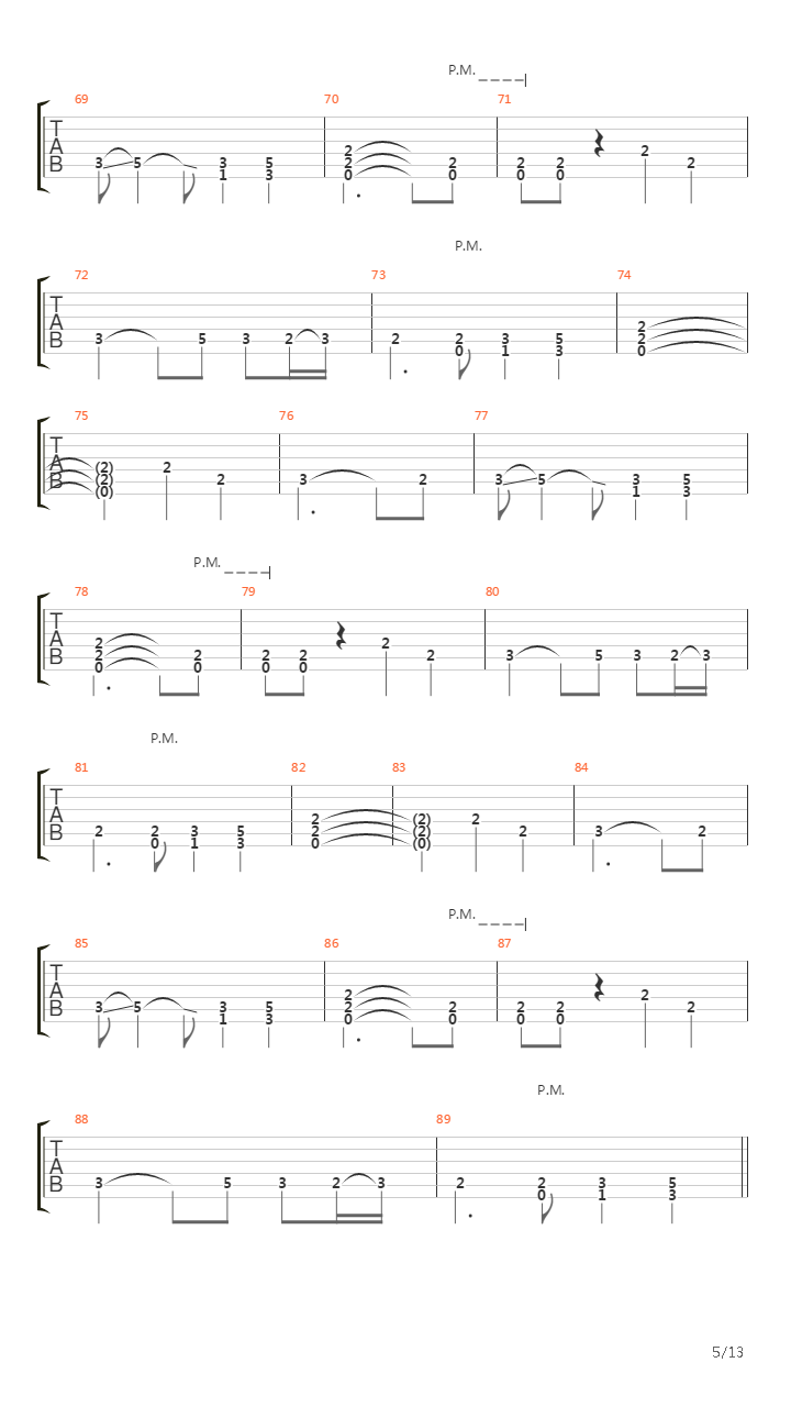 The Mountains Are Mine吉他谱