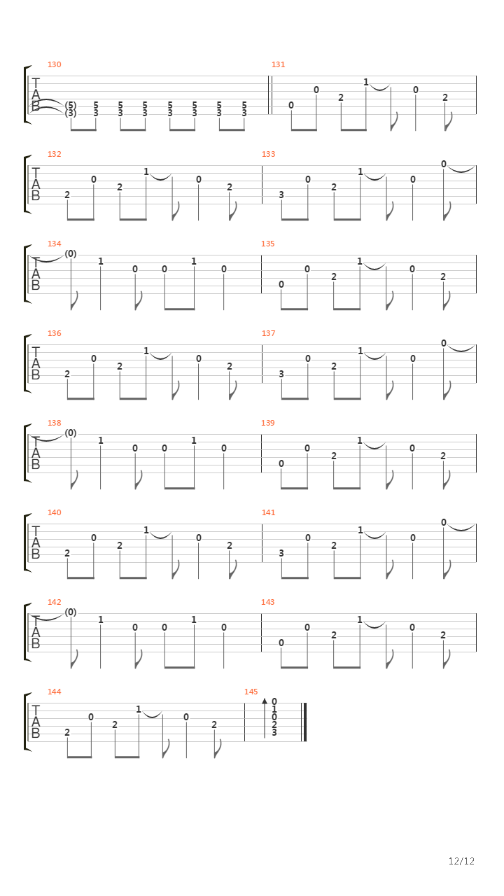 Temp吉他谱
