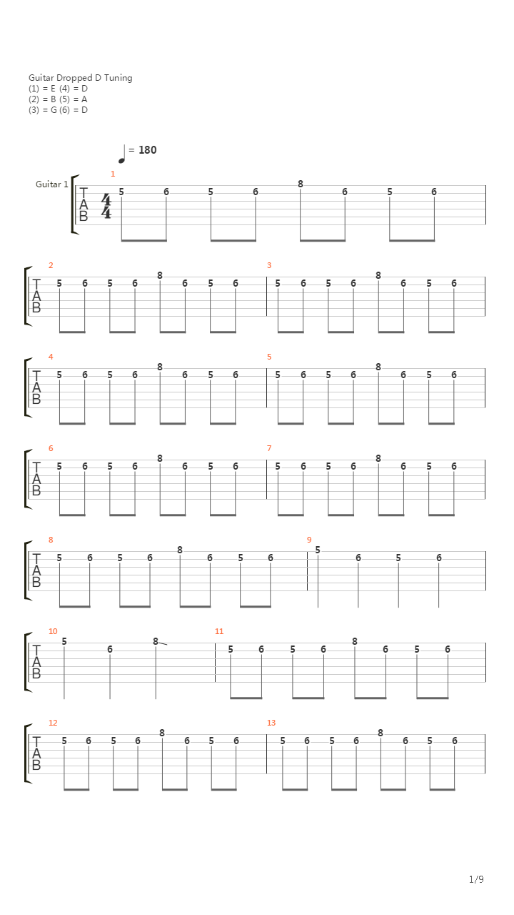 Midnight Train To Bellevue吉他谱