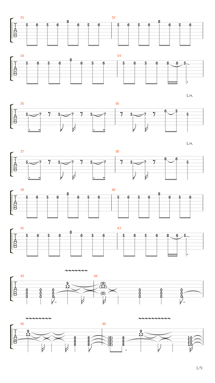 Midnight Train To Bellevue吉他谱