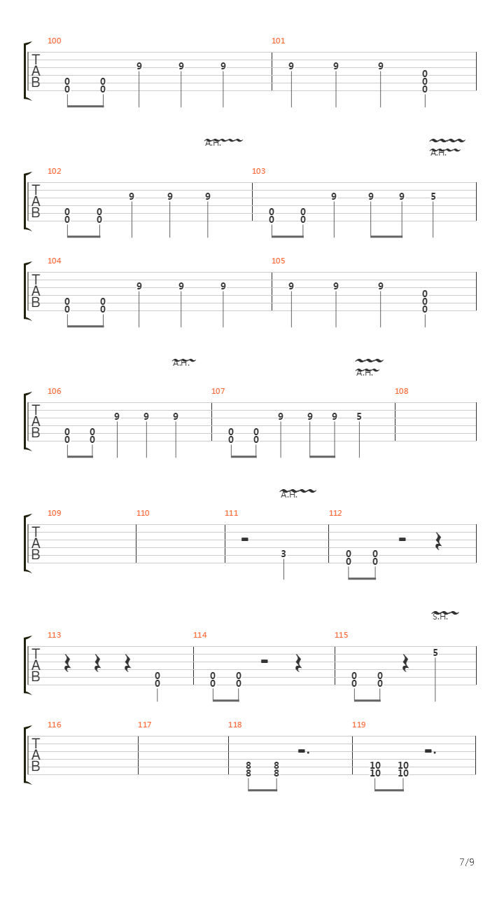 Midnight Train To Bellevue吉他谱