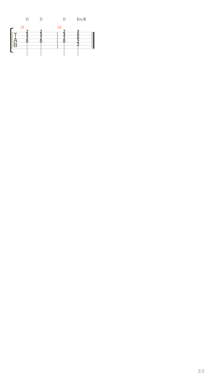 Error吉他谱