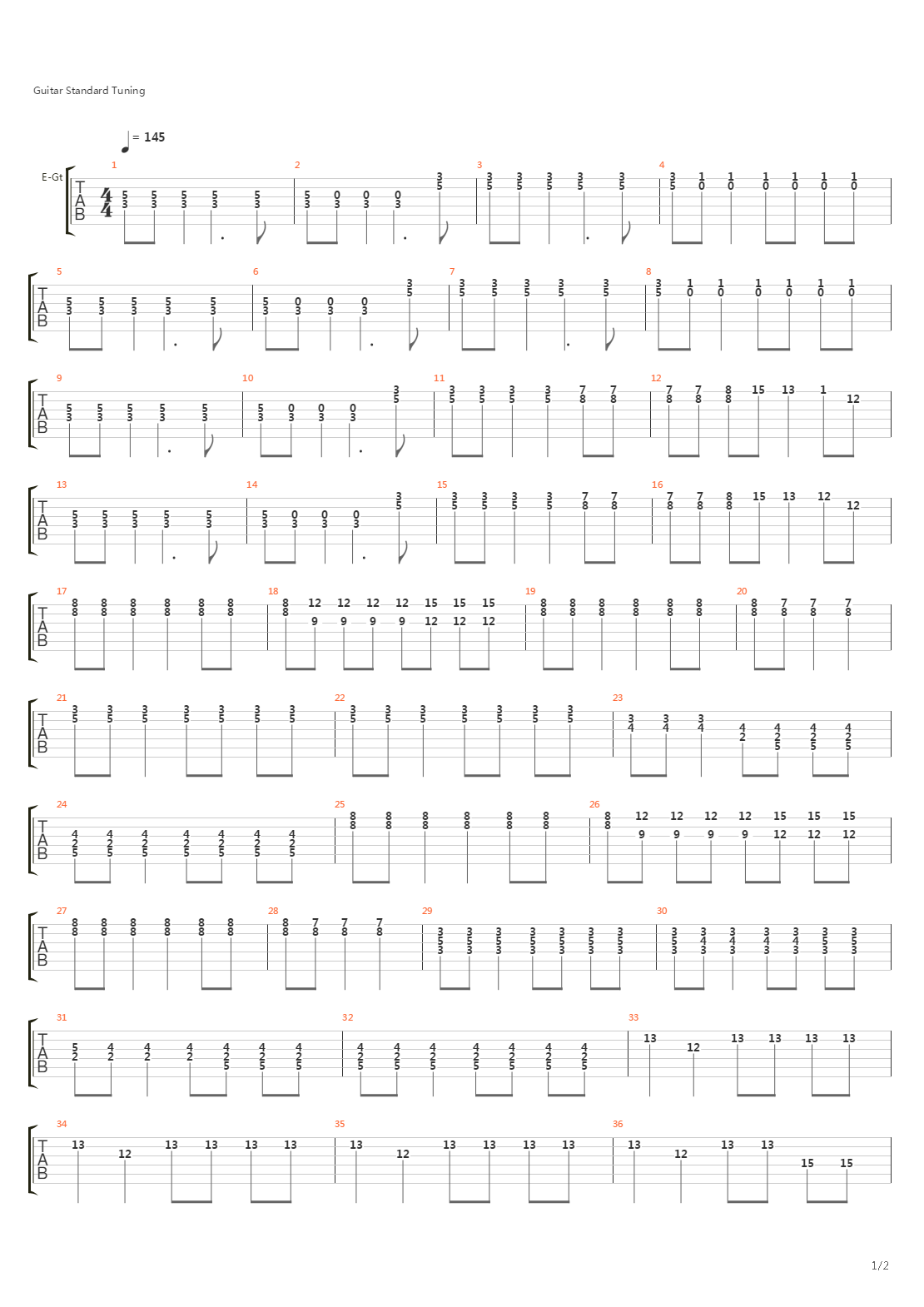 Palisade吉他谱