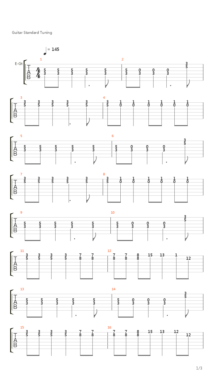 Palisade吉他谱