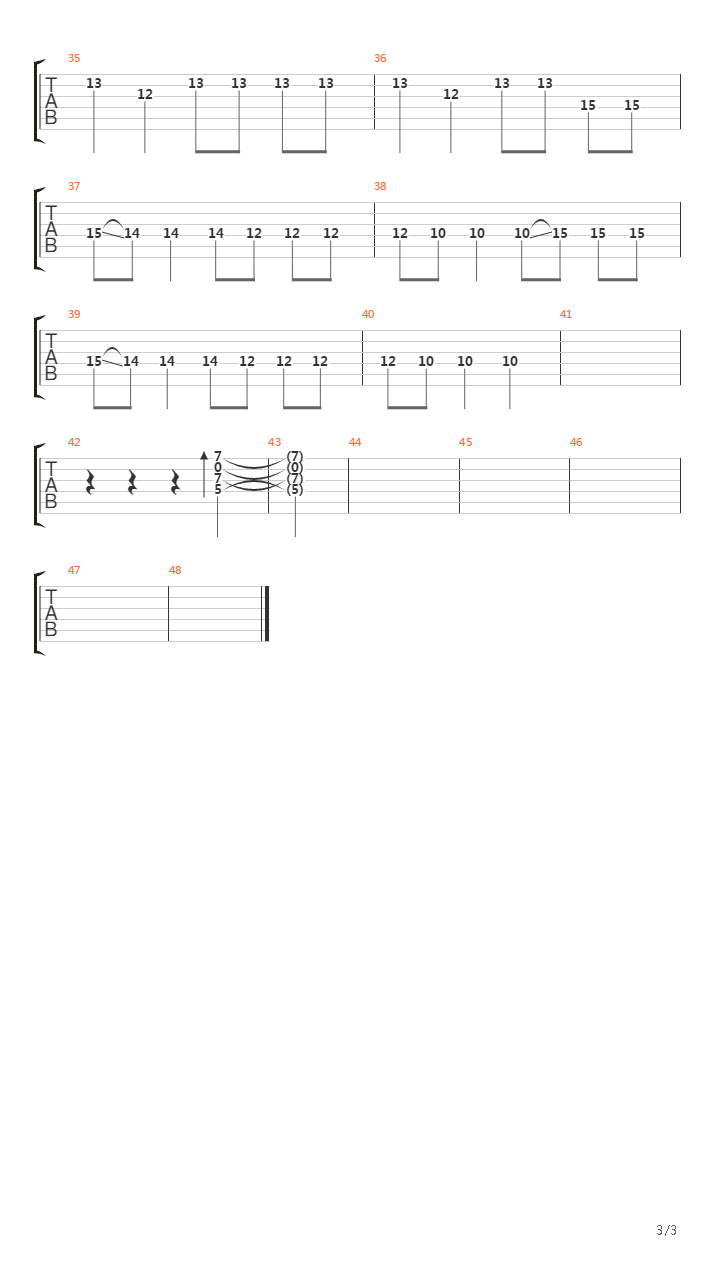 Palisade吉他谱