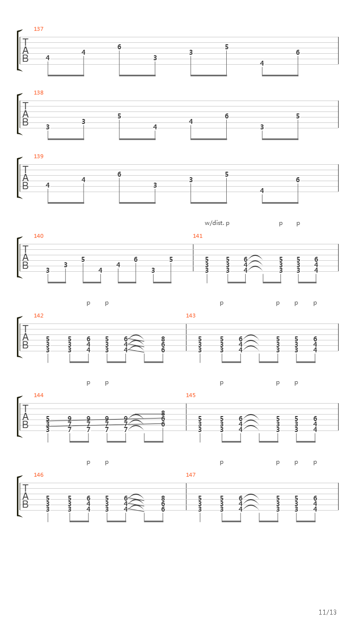 Biomcanique吉他谱