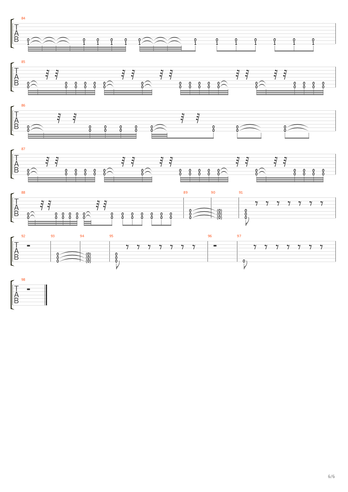 Precursor To Enslavement吉他谱