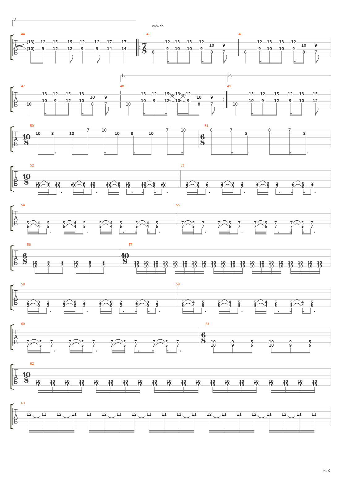 Trail Of Fire吉他谱