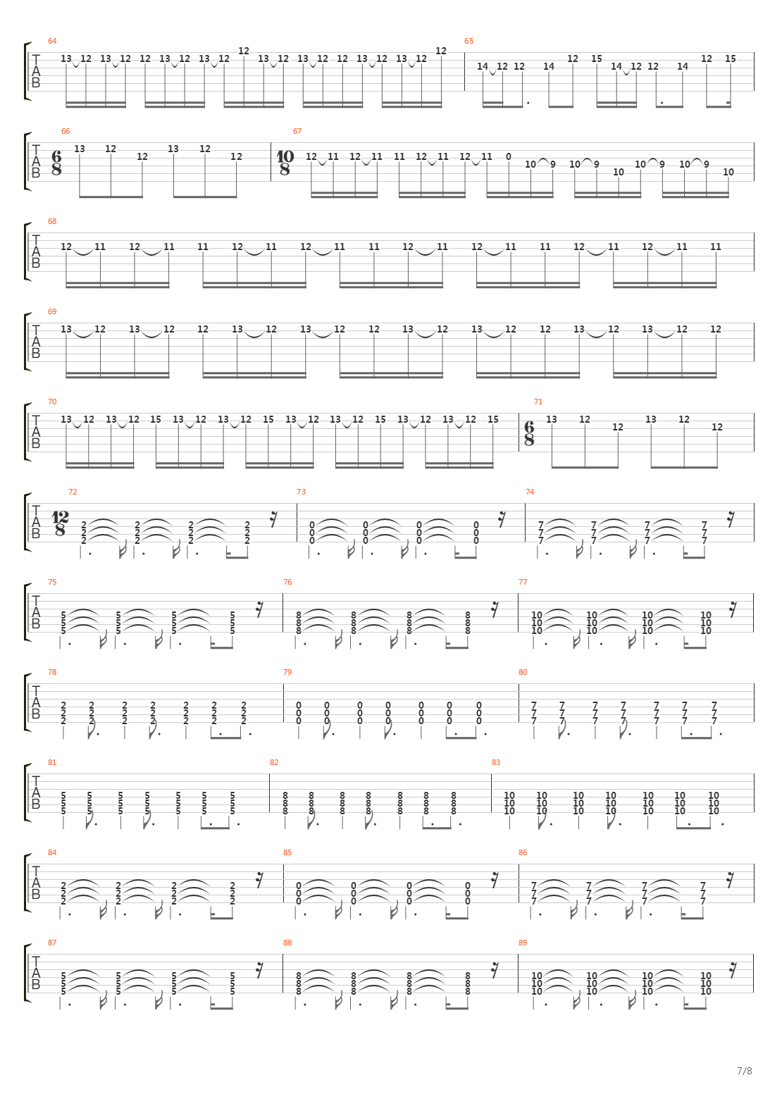 Trail Of Fire吉他谱