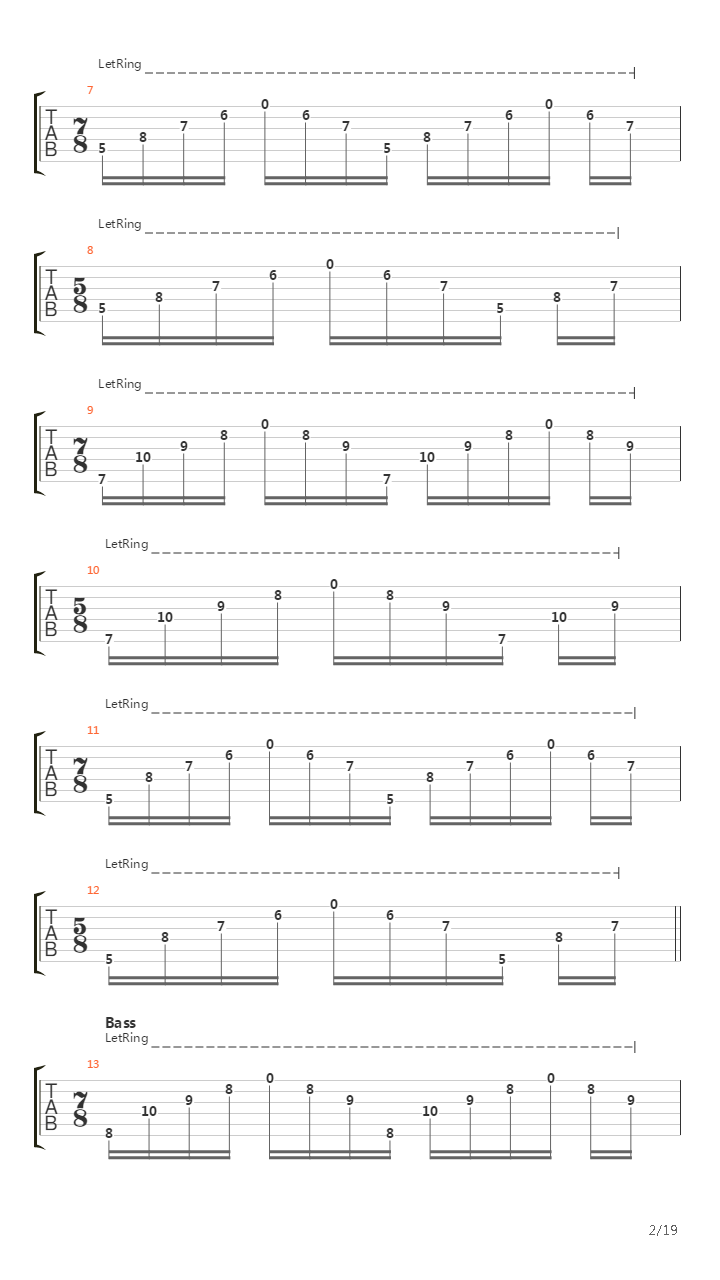 Trail Of Fire吉他谱