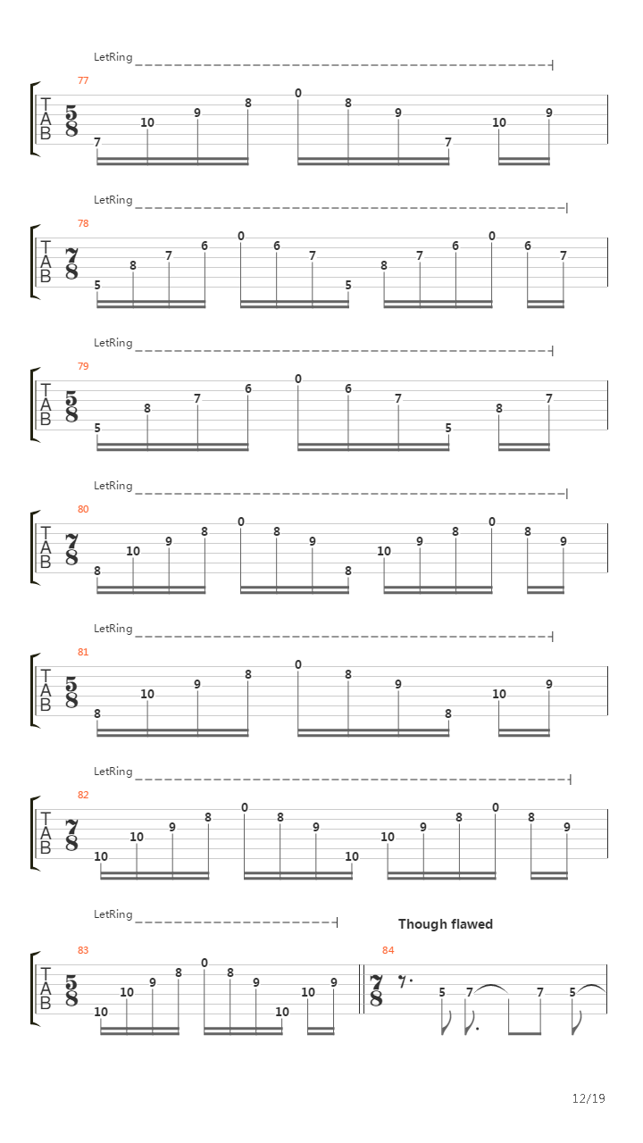 Trail Of Fire吉他谱