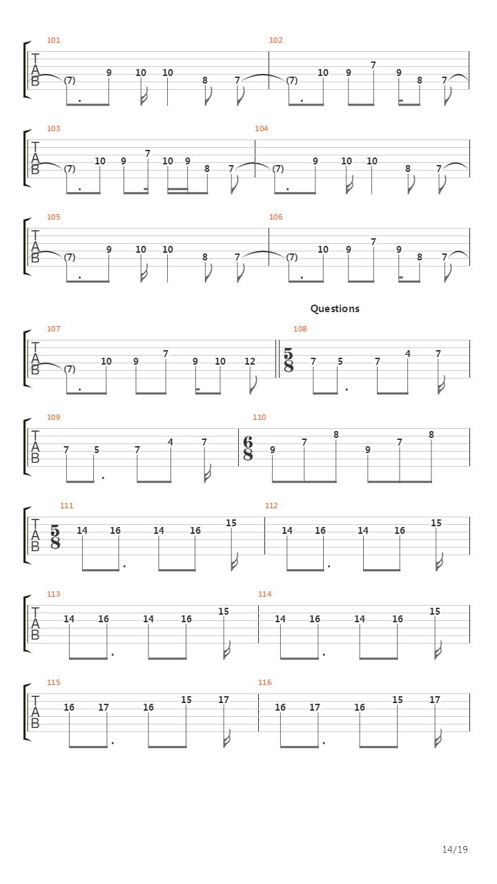 Trail Of Fire吉他谱