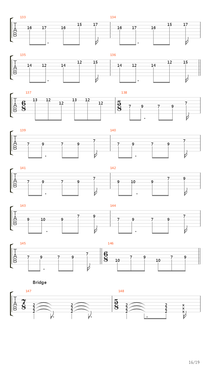 Trail Of Fire吉他谱