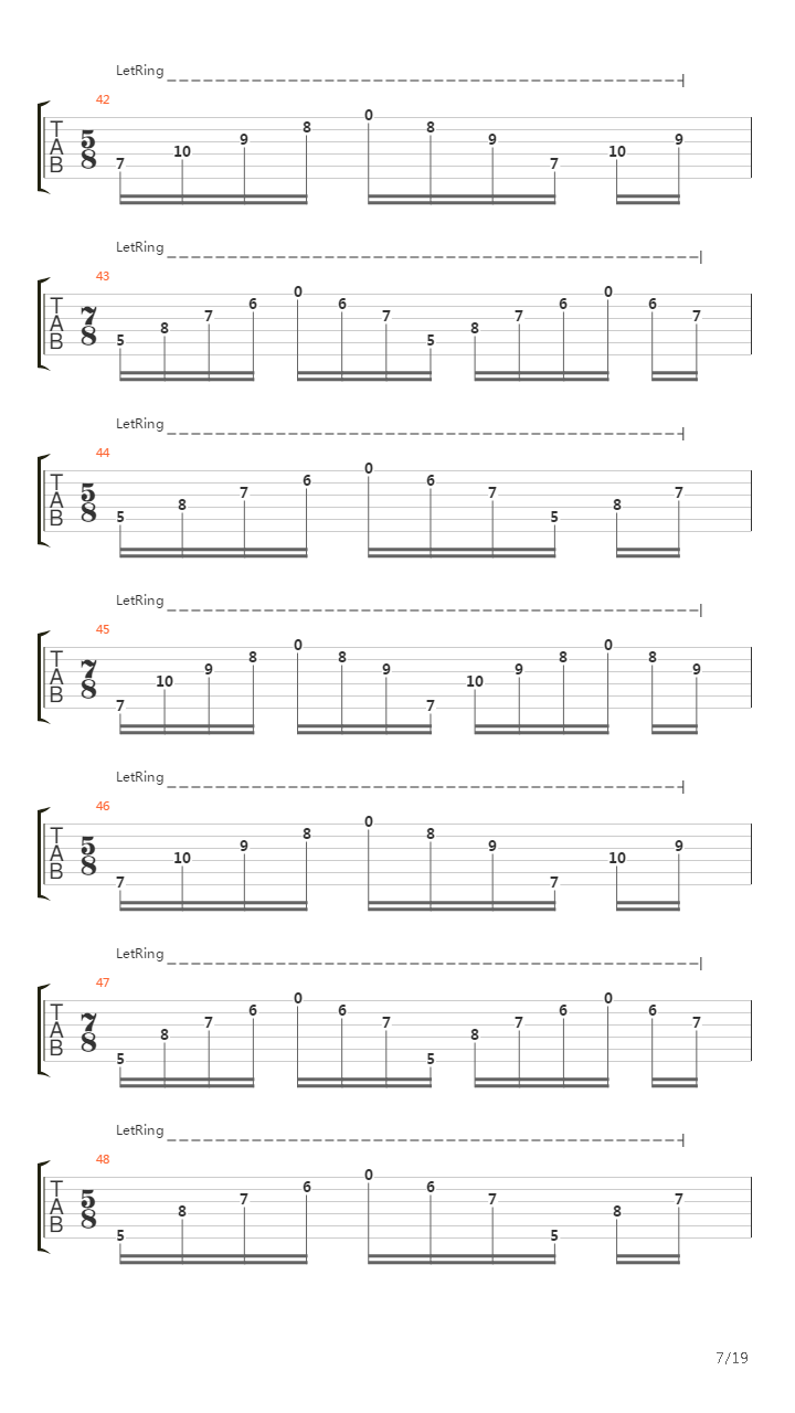 Trail Of Fire吉他谱