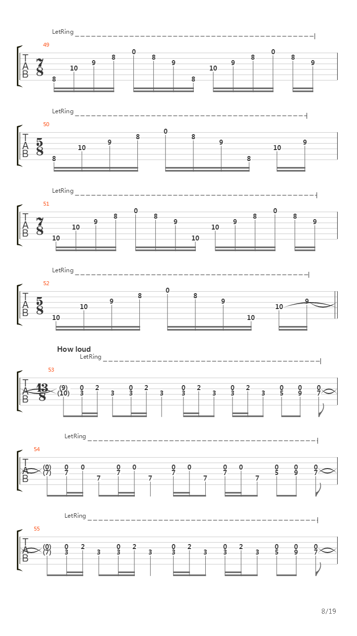 Trail Of Fire吉他谱