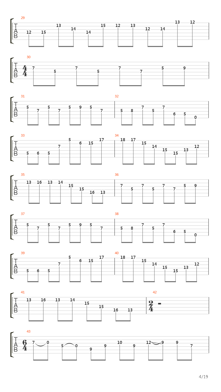 Collaspe Of Recreation吉他谱
