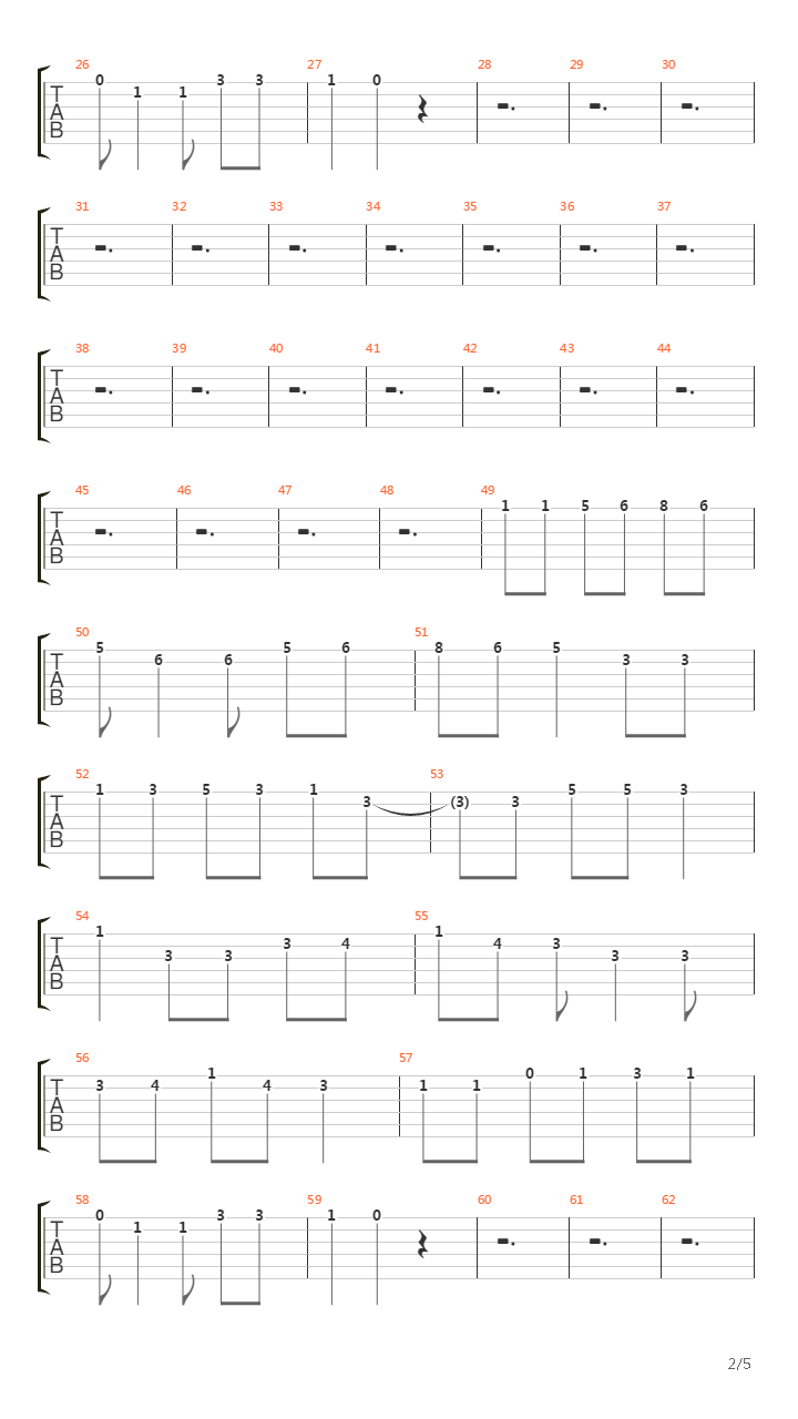 Enola Gay吉他谱