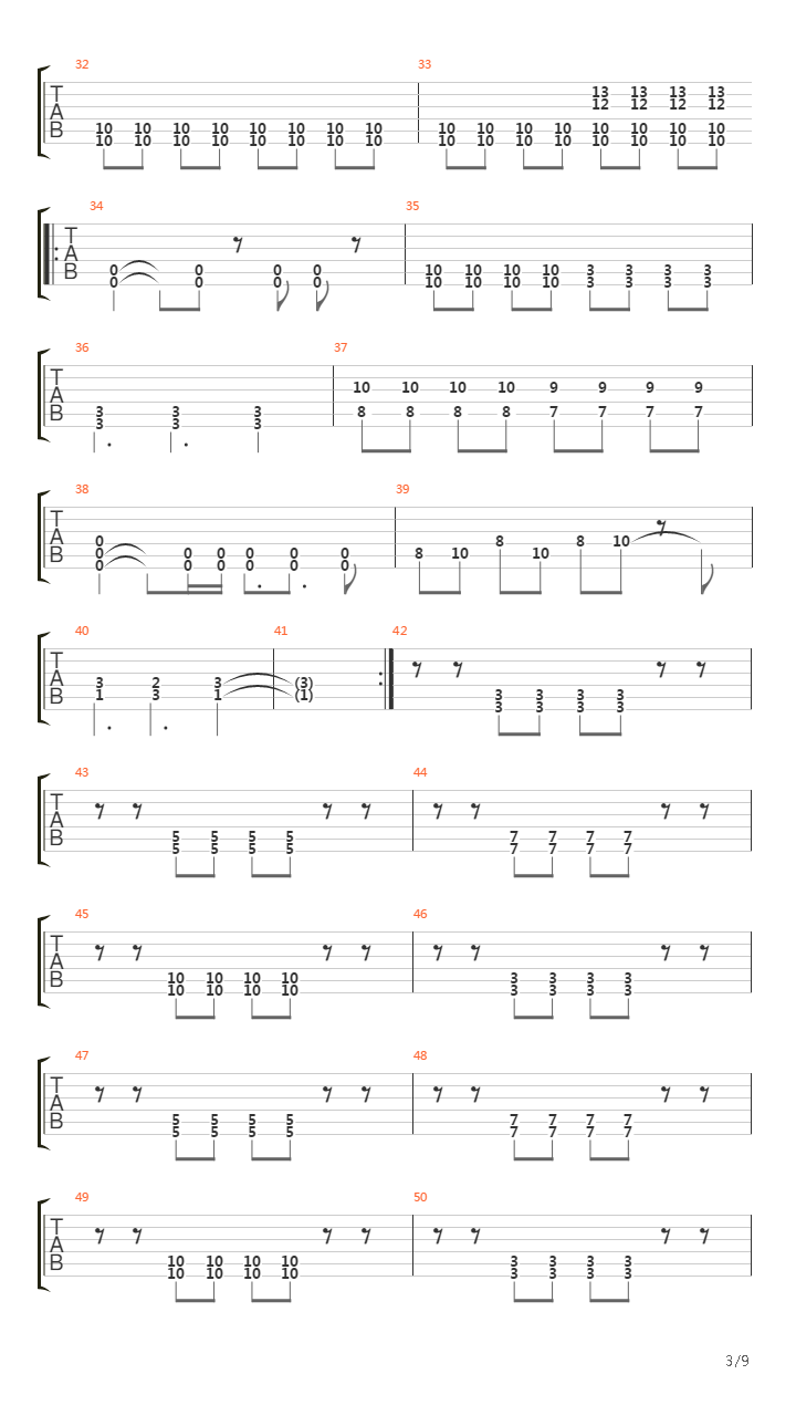 Sms Pissing吉他谱