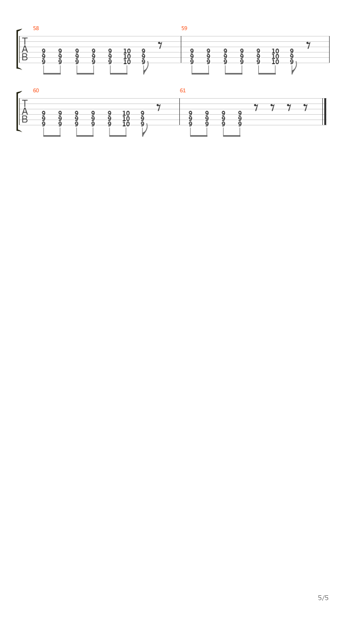 Pao吉他谱
