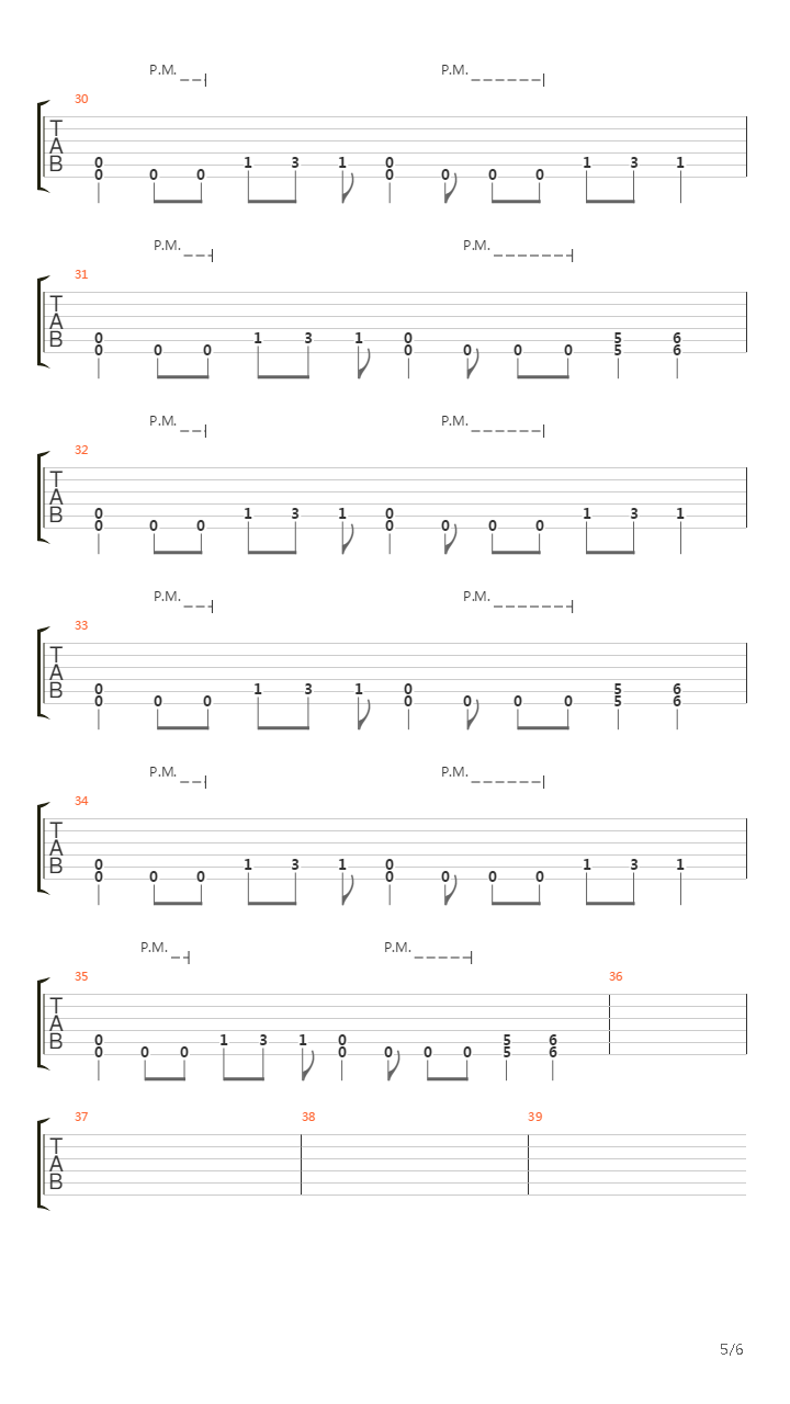 War吉他谱