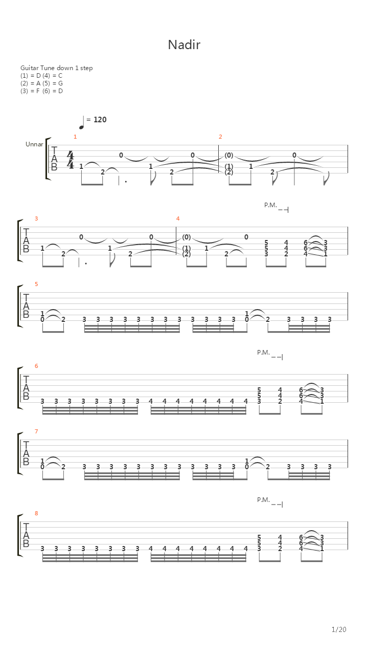 Nadir吉他谱