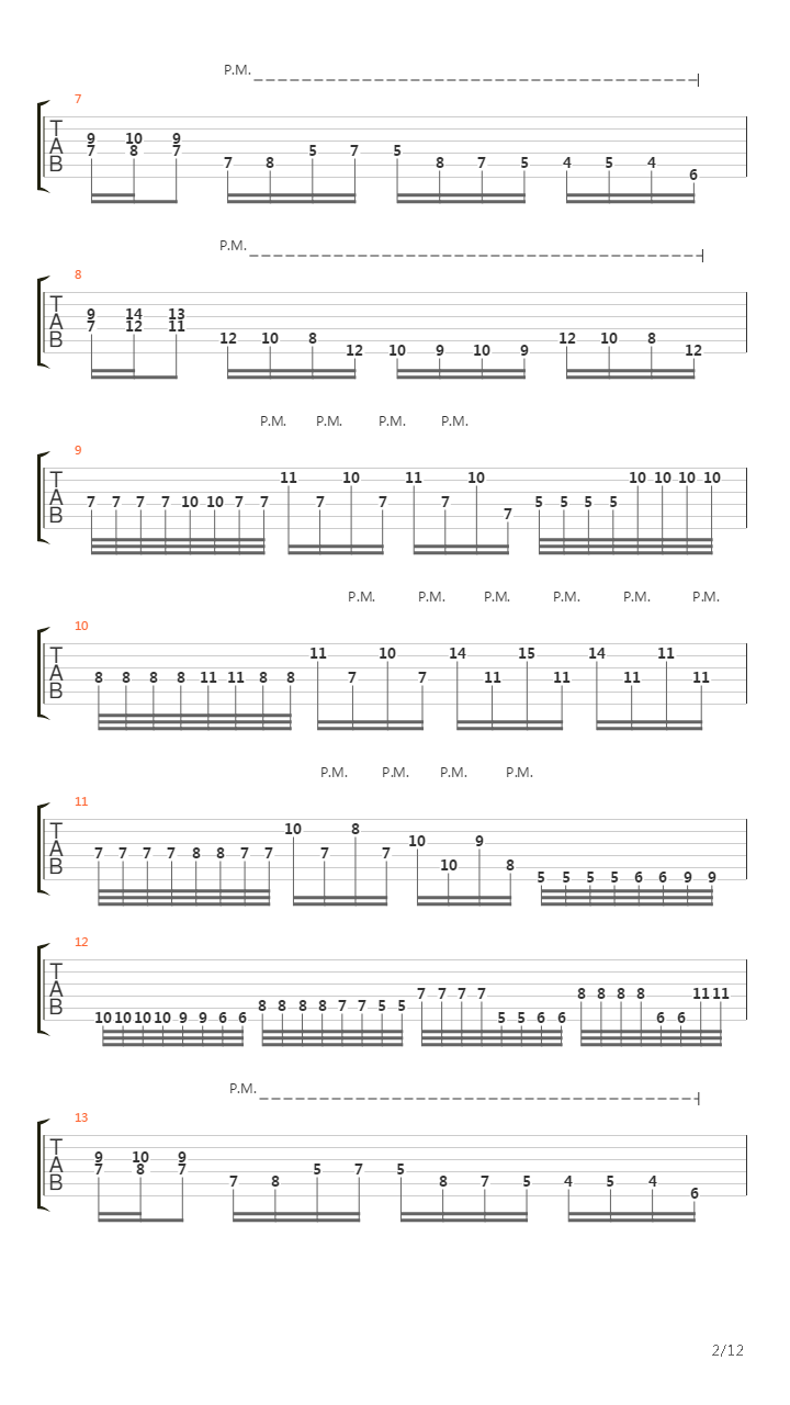 Tectonic Collapse吉他谱