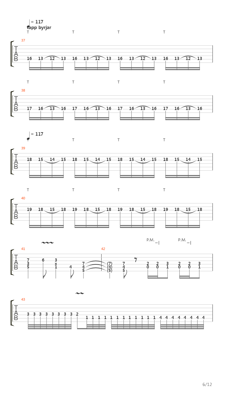 Tectonic Collapse吉他谱