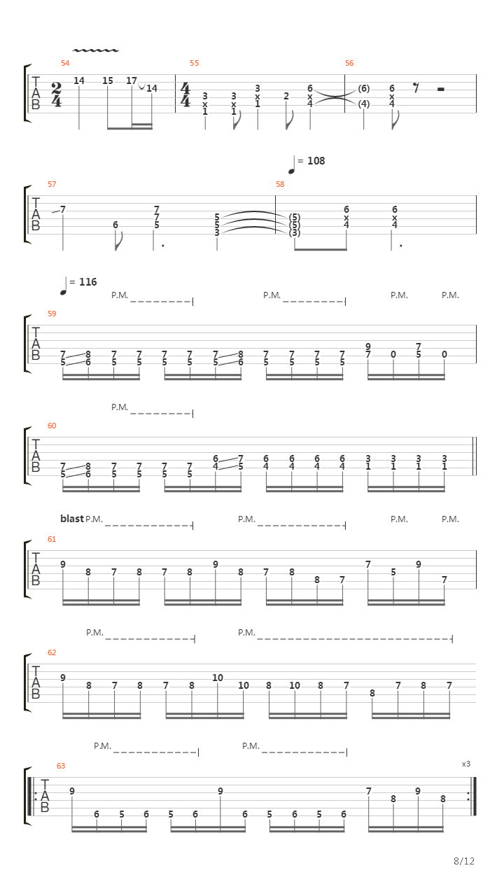 Tectonic Collapse吉他谱