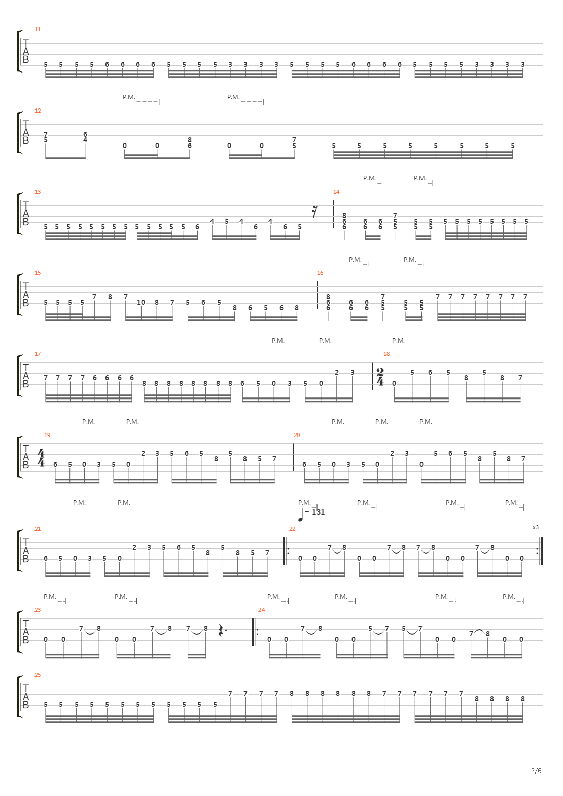 Zone Of Alienation吉他谱