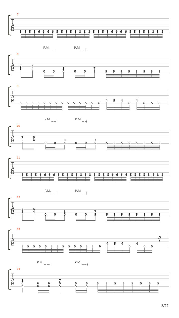Zone Of Alienation吉他谱