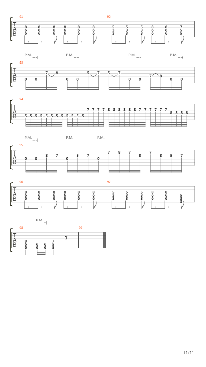 Zone Of Alienation吉他谱