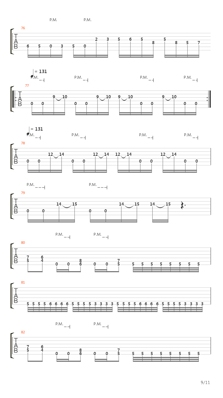 Zone Of Alienation吉他谱