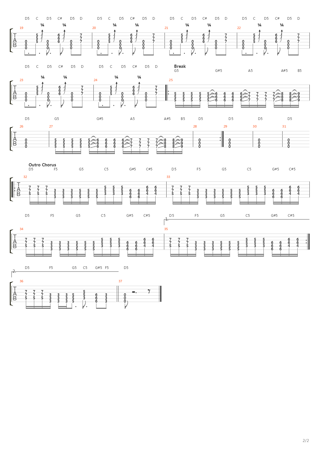 High Speed Changer吉他谱