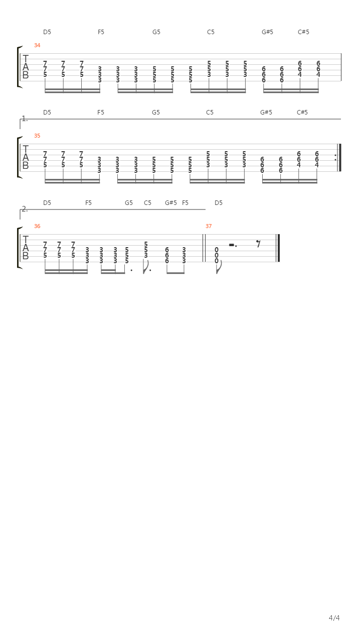 High Speed Changer吉他谱