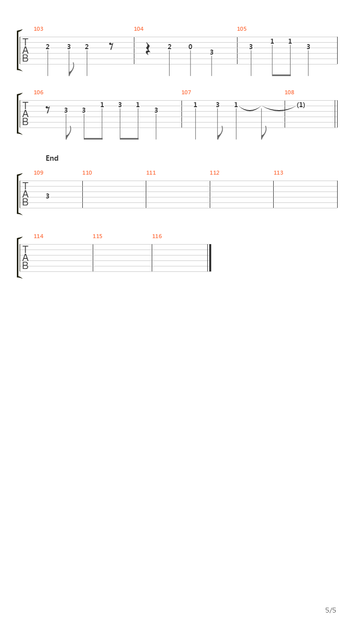 Enola Gay吉他谱