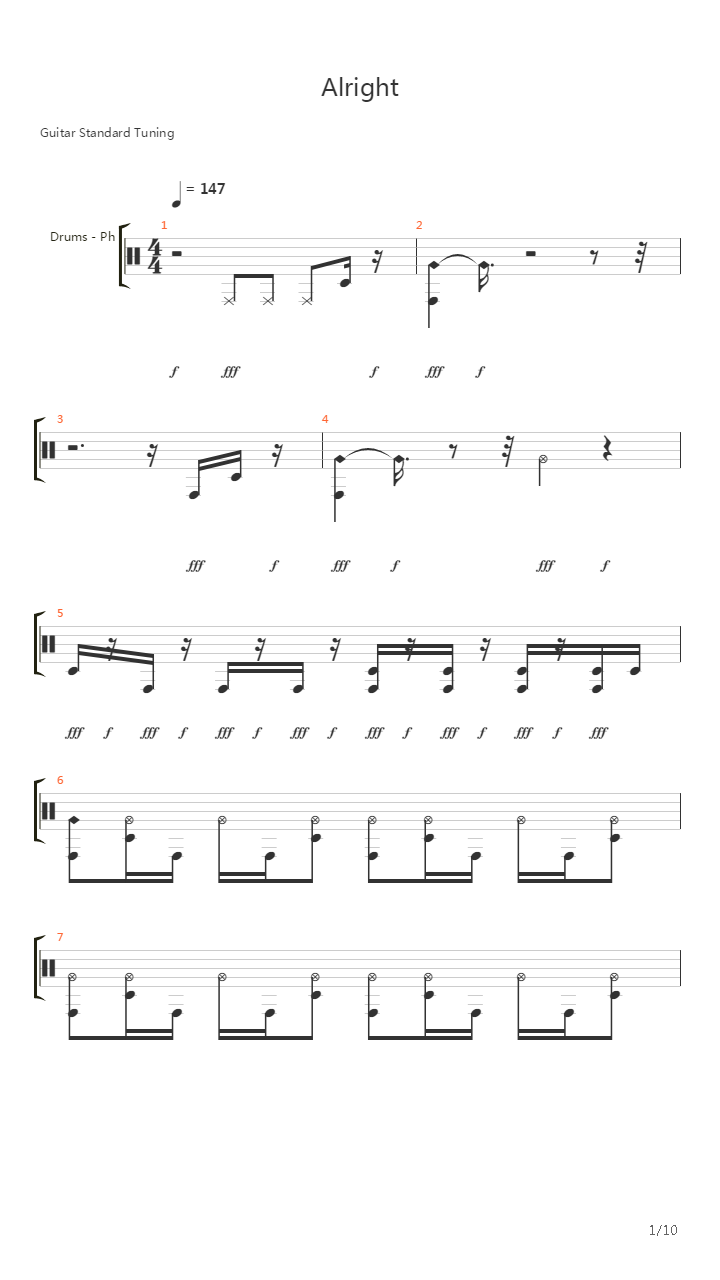 Alright吉他谱