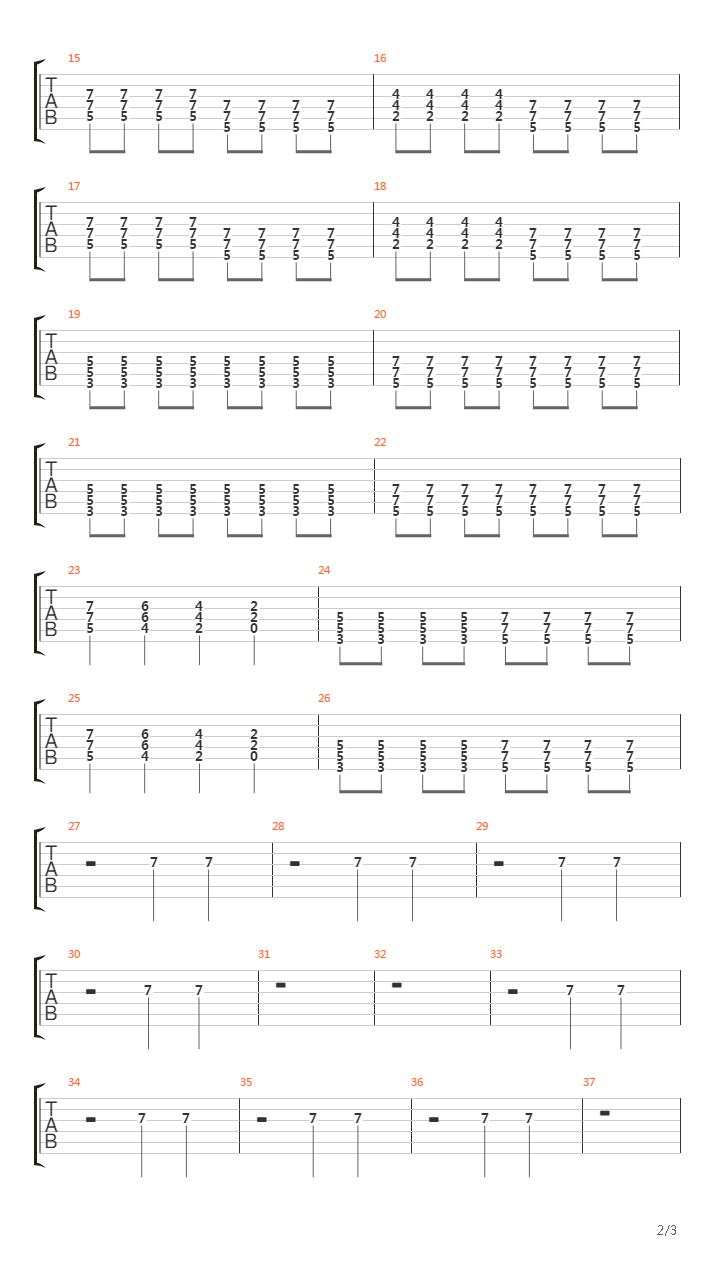 Stop The Bus吉他谱