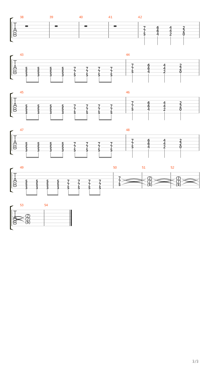 Stop The Bus吉他谱