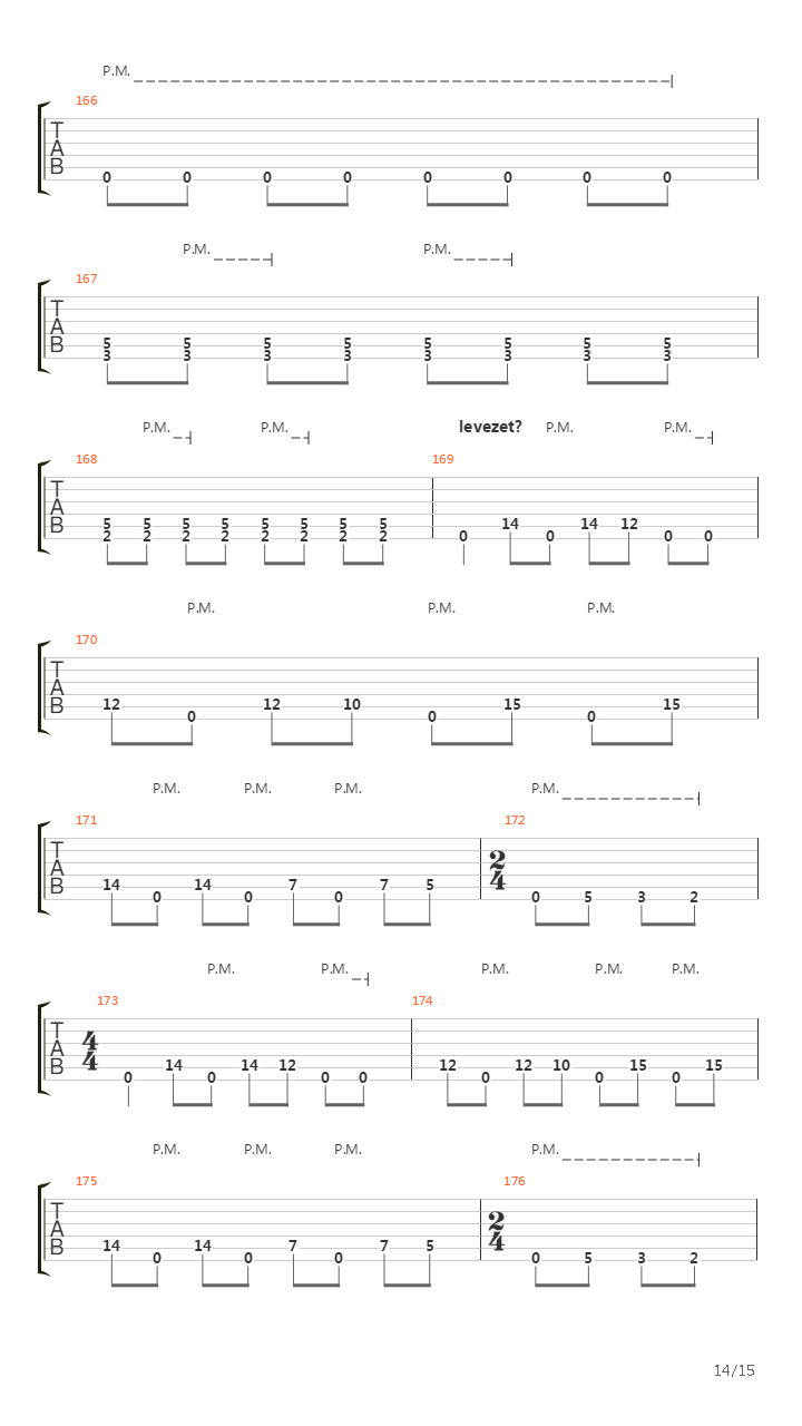 15 Perc吉他谱